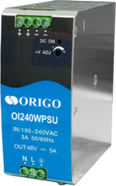 Изображение товара Блок питания ORIGO OI240WPSU/B1A 48 В постоянного тока 240 Вт DIN-рейка