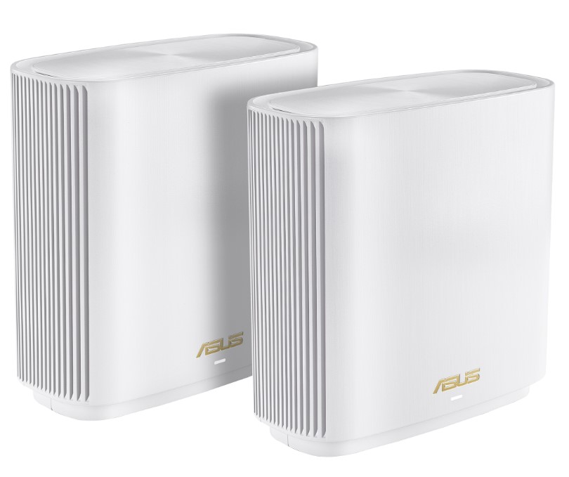 

Роутер ASUS XT9 (W-2-PK) AX7800/2 pack/574 + 4804Mbps, 2,4 + 5 gGz, white, XT9 (W-2-PK)