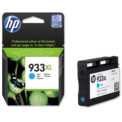 

Картридж HP 933XL CN054AE для HP OJ Officejet 6100/6600/6700 голубой (cyan) 825 стр, 933XL