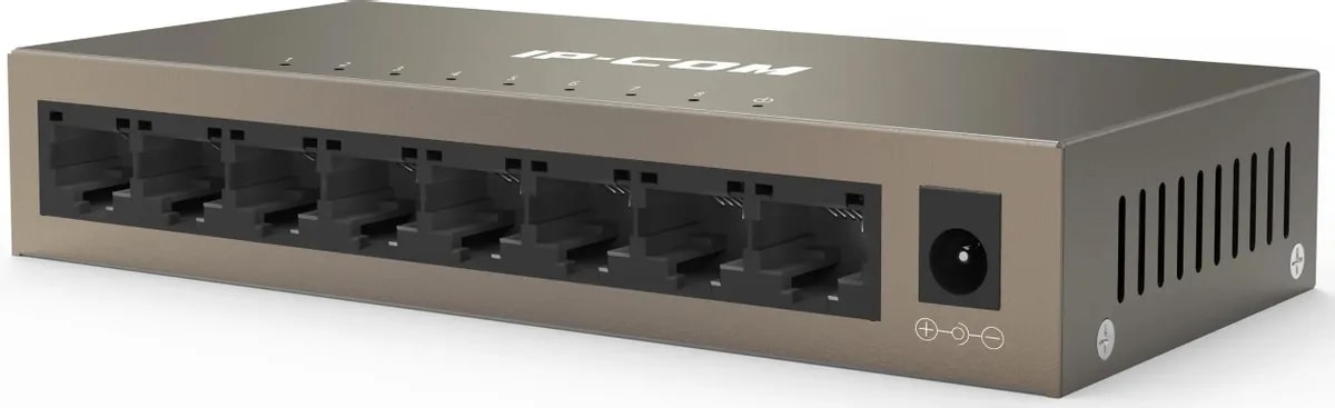 

Коммутатор неуправляемый IP-Com G1008M 8 портов, 8x1 Гбит/с, настольный, металлический, G1008M
