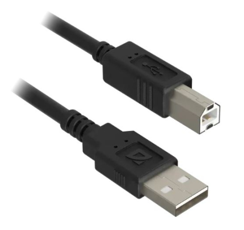 Изображение товара Кабель Defender USB 2.0 AM-BM 5 м для передачи данных и зарядки устройств