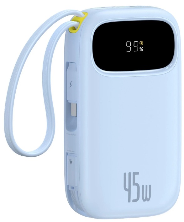 

Аккумулятор внешний Baseus EnerFill FC31 P10082105313-00 Digital Display, 2 встр. кабеля, 20000mAh 45W, Galaxy Blue, EnerFill FC31