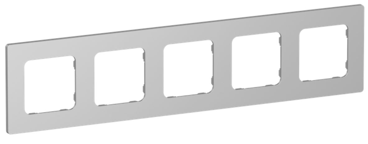 

Рамка пятерная IEK FI-M52-32-20-K47 FLITE РУ-5-К-ФлА алюминий, FI-M52-32-20-K47