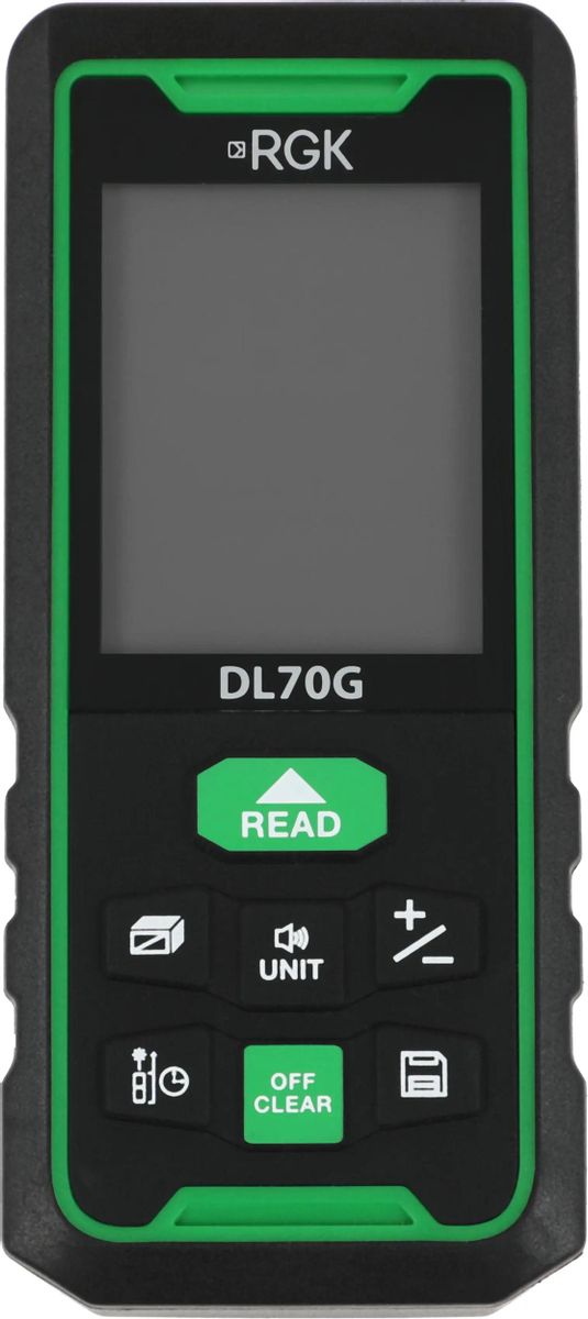 

Дальномер лазерный RGK DL70G 778183 RGK зеленый луч с угломером, DL70G