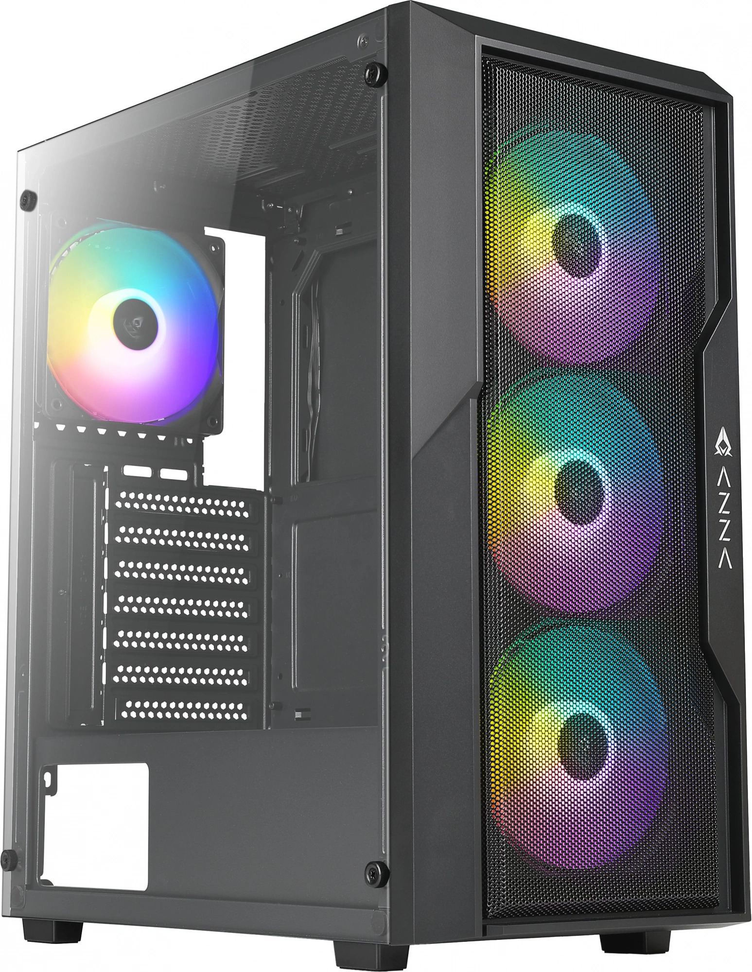 

Корпус ATX Azza FIGHTER черный, без БП, боковая панель из закаленного стекла, 2*USB 2.0, USB 3.0, audio, FIGHTER