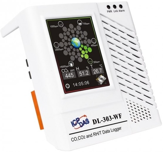 

Датчик ICP DAS DL-303-WF CR влажности, точки росы и концентрации CO/CO2 с функцией регистрации данных, Ethernet/RS-485/Wi-Fi, PoE (RoHS), DL-303-WF CR