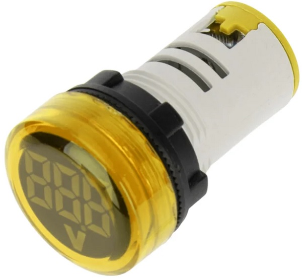 

Индикатор Rexant 36-5002 значения напряжения желтый VD22 70-500 В, 36-5002