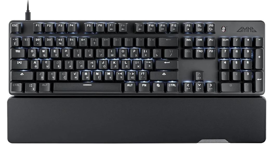 

Клавиатура GMNG GG-KB785XW 1901105 механическая, черная/серая, USB/BT/Radio, Multimedia, for gamer, Touch, LED, 104 кл, 1.8м, GG-KB785XW