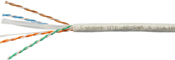 Изображение товара Кабель витая пара Cabeus UTP 4P Cat 6 LSZH 50 передача данных высокой скорости