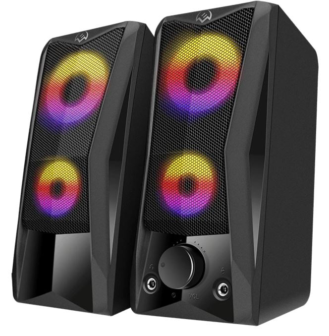 

Компьютерная акустика 2.0 Sven 445 SV-018580 черная (6 Вт, питание USB, подсветка), 445