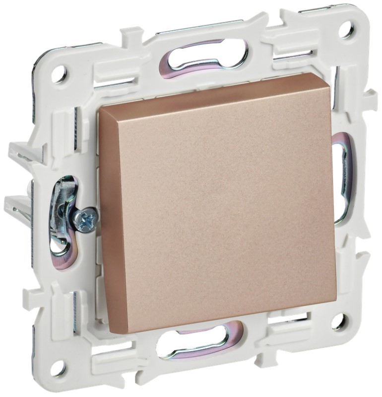 

Выключатель кнопочный IEK SK-V17-0-10-K98 SKANDY 10А SK-V14Sa песочный, SK-V17-0-10-K98