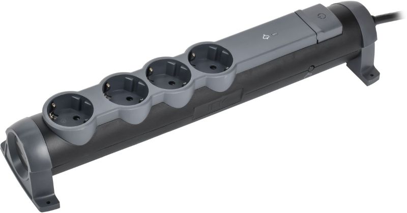 

Сетевой фильтр IEK COMFORT СФ-04К 16А 1,5м 3х1,5мм2 черн., COMFORT СФ-04К