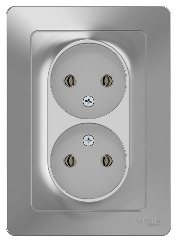 

Розетка Schneider Electric BLNRS000023 2-ая б/з без шторок, 16А, 250В Алюминий внутр, BLNRS000023