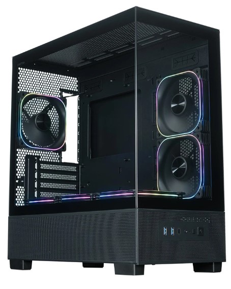 

Корпус mATX Xastra Q500M 6ARGB-FG-C10-UC Black без БП, боковая и фронтальная панель из закалённого стекла, 2*USB 3.0, USB Type-C, Q500M 6ARGB-FG-C10-UC Black