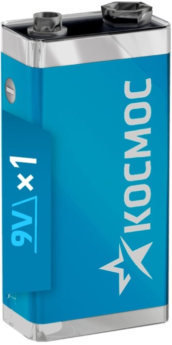 

Батарейка Космос KOC6LR61MAX1S алкалиновые, 1 шт, 9В (6LR61, 6F22, PP3), KOC6LR61MAX1S