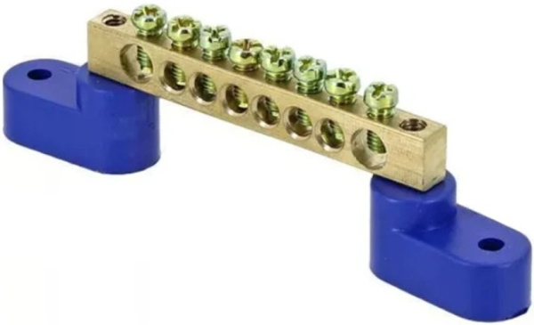 Изображение товара Шина EKF sn0-125-08-2 для нулевых и заземляющих проводников