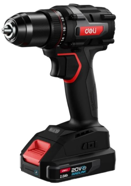 Изображение товара Дрель-шуруповерт Deli DE-DZ20-2 - мощный и надежный электроинструмент
