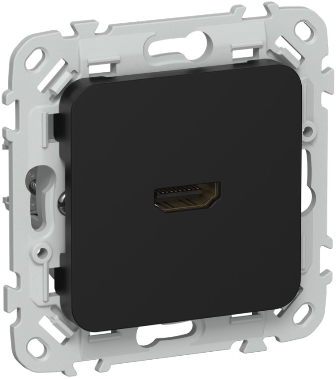 

Розетка HDMI IEK FI-H10-K02 FLITE РШДМА-ФлЧ черный, FI-H10-K02