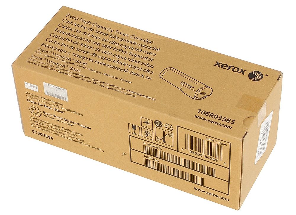 

Тонер-картридж Xerox 106R03585 (24,6K) XEROX VL B400/B405, 106R03585
