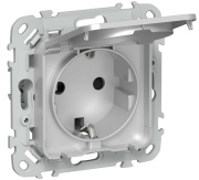 фото Розетка с заземлением  IEK FI-R16-16-1-44-K47