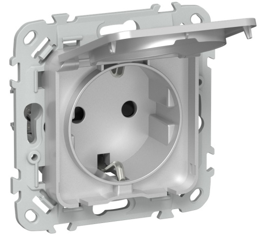 Изображение товара Розетка IEK FI-R16-16-1-44-K47 с заземлением и защитными шторками
