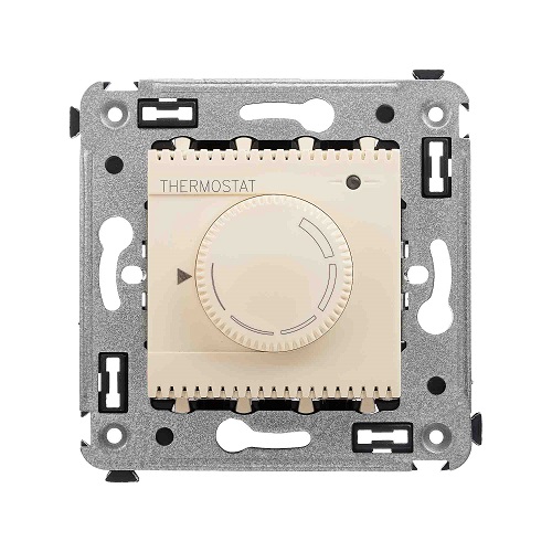 

Термостат DKC 4405163 для теплых полов в стену, "Ванильная дымка", 2 модуля, "Avanti", 4405163