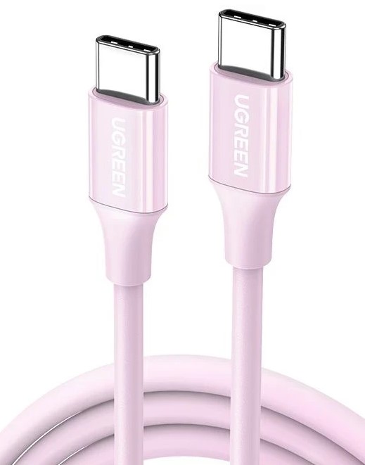 

Кабель UGREEN US264 65124_ 60W USB-C 2.0 Male To USB-C 2.0 Male 3A Data Cable. Длина: 1м. цвет: розовый, US264