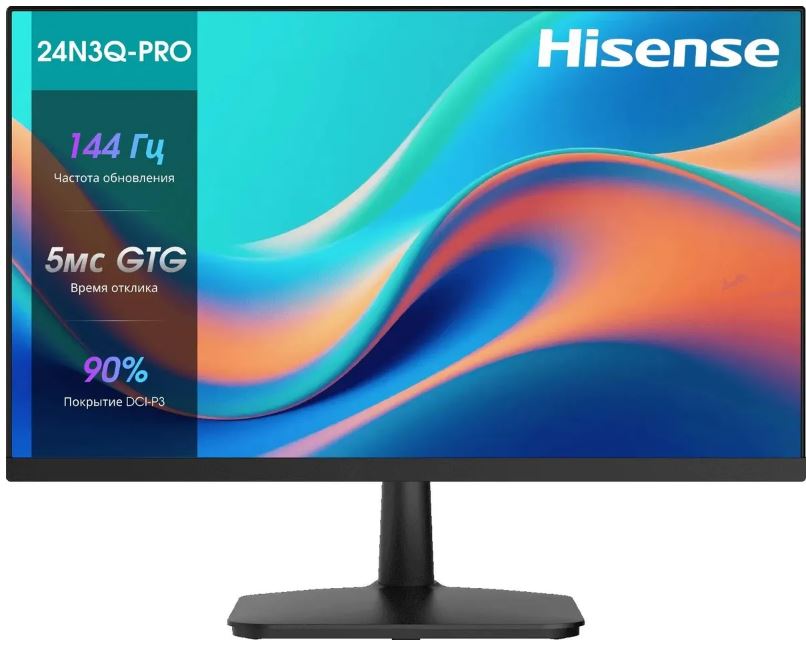 

Монитор 23,8" Hisense 24N3Q-PRO 16:9, IPS, 5ms, 250cd, 144Hz, HDMI, DP, VGA, 24N3Q-PRO