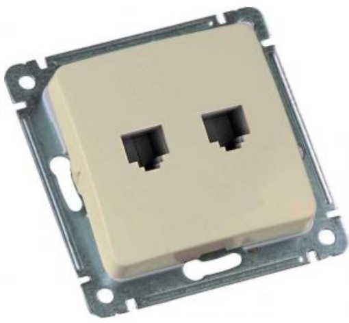 Изображение товара Розетка компьютерная HEGEL РСКК-440-01 для надежного подключения устройств