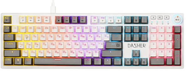 Изображение товара Механическая клавиатура Defender Dasher GK-472 с RGB подсветкой и регулятором