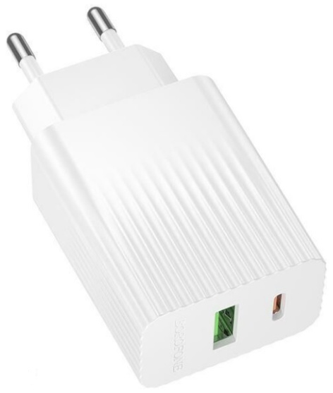 Изображение товара Зарядное устройство Borofone BAS76Aia с USB-C и USB-A 30 Вт быстрое зарядка