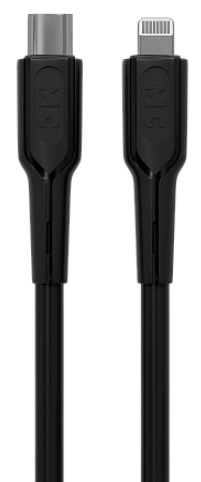 

Кабель More Choice K63ia USB 3.0A PD27W для Lightning 8-pin Type-C ПВХ 1м Black, K63ia