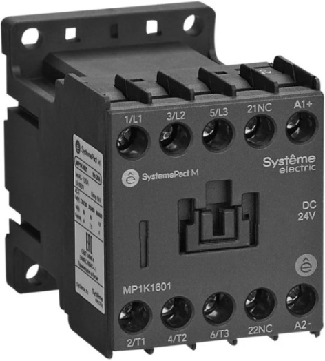 Изображение товара Контактор Systeme Electric MP1K1610BD с одним нормально открытым контактом