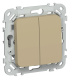 фото Выключатель двухклавишный  IEK FI-V20-0-10-1-K59