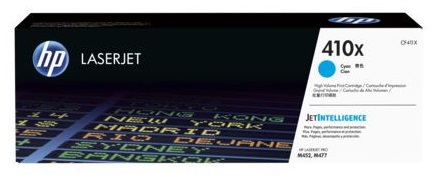 

Картридж HP 410X CF411X голубой для HP LJ Pro M452/M477 (5000стр.), 410X