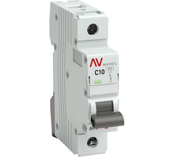 

Автоматический выключатель модульный EKF mcb6-1-10C-av Averes AV-6 (С) 1P 10А 6kA, mcb6-1-10C-av