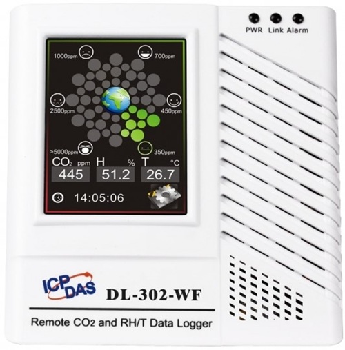 

Датчик ICP DAS DL-302-WF CR температуры, влажности, точки росы и концентрации CO2 с функцией регистрации данных, Ethernet/RS-485/Wi-Fi, PoE (RoHS), DL-302-WF CR