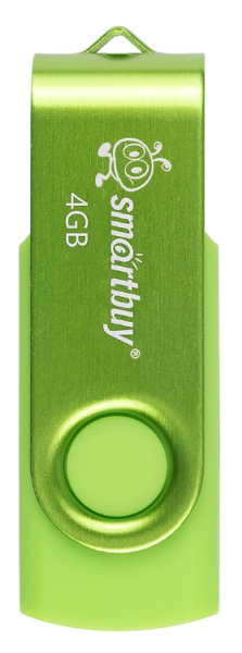 Изображение товара Флеш‑накопитель USB 2.0 SmartBuy SB004GB2TWAG 4 ГБ компактный зелёный