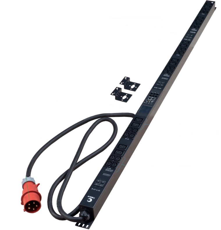 

Блок розеток Cabeus SMART-PDU-32-3P-24C13-12C19-I309-CM вертикальный, 24 розеток IEC 320 C13, 12 розеток IEC 320 C19, 3 фазы, 32А, 6х16А автомата защи, SMART-PDU-32-3P-24C13-12C19-I309-CM