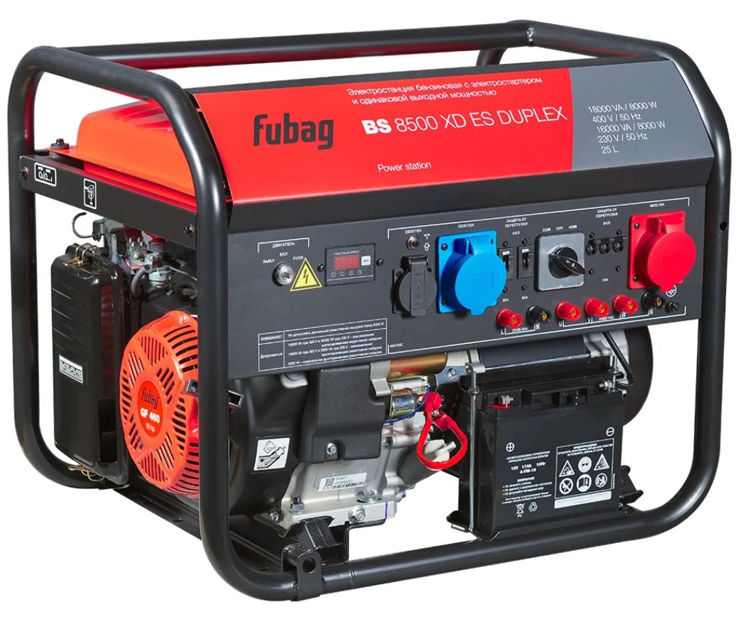

Электростанция бензиновая FUBAG bs 8500 xd es duplex 641090 FUBAG с электростартером, bs 8500 xd es duplex
