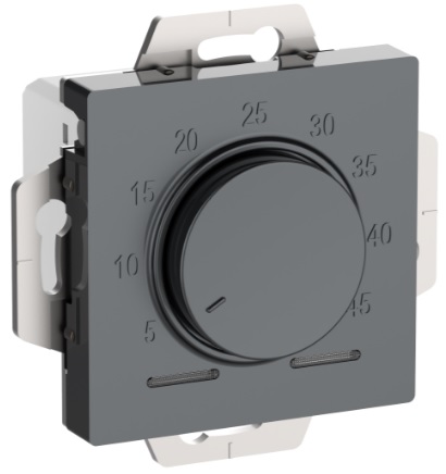 

Термостат Systeme Electric ATN000735 AtlasDesign электронный для теплого пола с датчиком, 10A, механизм, Грифель, ATN000735