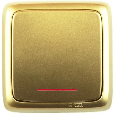 Изображение товара Переключатель одноклавишный HEGEL ВА10-164-07 для электросетей