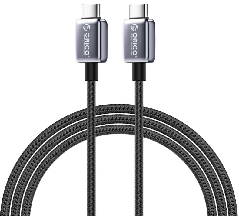 

Кабель Orico ORICO-GQZB100-20-BK-BP USB-C(m)/USB-C(m), 480 Мбит/с, PD 100 Вт, 2 м, чёрный, ORICO-GQZB100-20-BK-BP