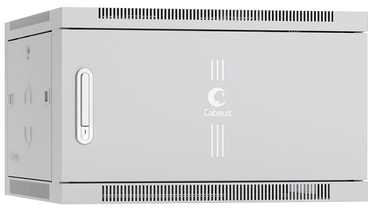 

Шкаф настенный 19", 6U Cabeus SH-05F-6U60/60m 600x600x368mm (ШхГхВ) дверь металл, SH-05F-6U60/60m