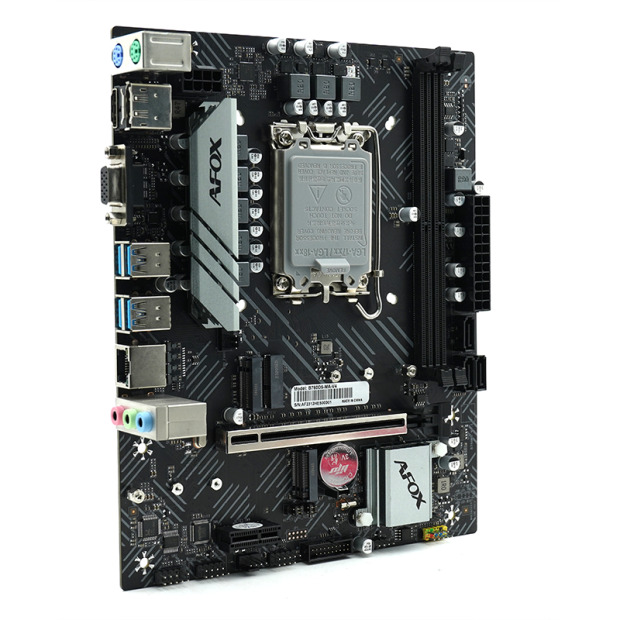 

Материнская плата mATX Afox B760D5-MA-V4 (LGA1700, B760, 2*DDR5 (6400), PCIe, 2*M.2, 3*SATA 6G, HDMI, DP, VGA, 4*USB 3.0), B760D5-MA-V4