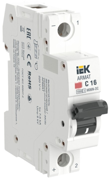 фото Автоматический выключатель  IEK AR-M06N-1-C016DC в Челябинске