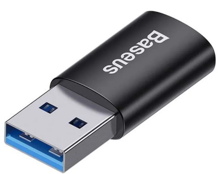

Переходник Baseus ZJJQ000101 Ingenuity Series Mini OTG USB 3.1 (M) to Type-C (F) Black (скорость передачи данных: 10Гбит/с, вилка-розетка, материал: а, ZJJQ000101