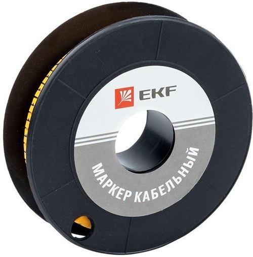 

Маркер на кабель EKF plc-KM-1.5-1 1,5 мм2 "1" (1000 шт.) (ЕС-0), plc-KM-1.5-1