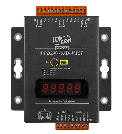 

Преобразователь ICP DAS PPDSM-755D-MTCP CR PPDS-755D-MTCP CR with Metal Case, PPDSM-755D-MTCP CR