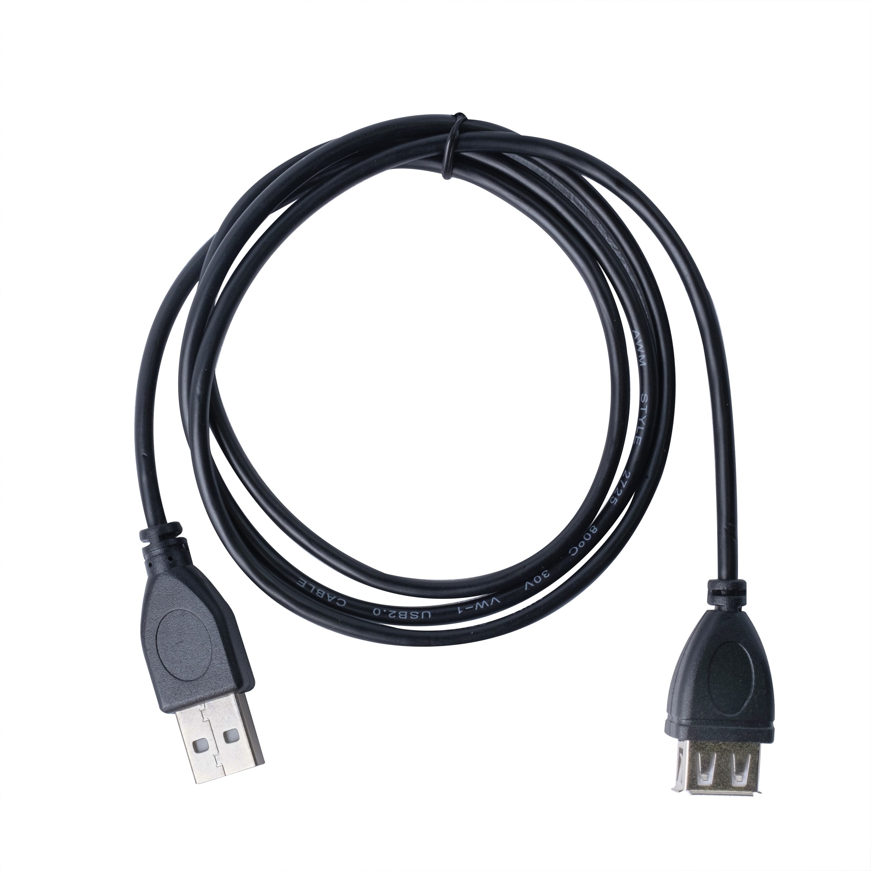 Кабель интерфейсный USB 2.0 Filum FL-C-U2-AM-AF-1M 1 м., серый, разъемы: USB A male-USB A female, пакет